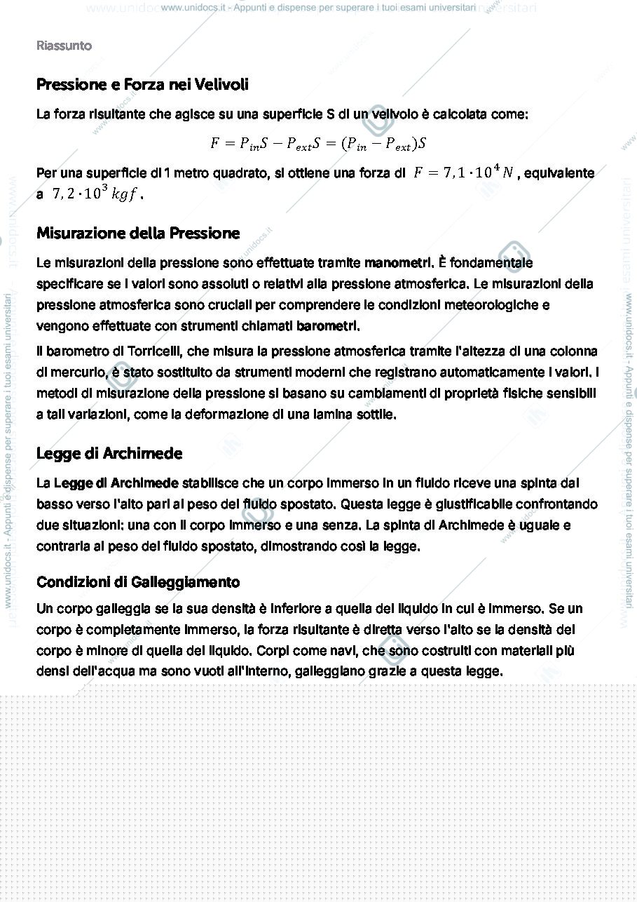 Anteprima pagina 1 — Principi di galleggiamento e stabilità