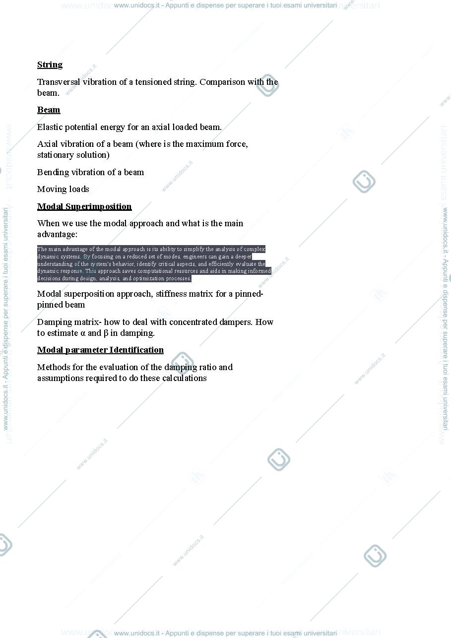 Anteprima pagina 1 — Questions + answers oral exam 