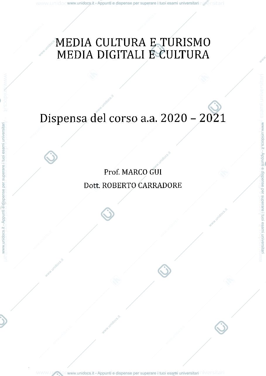 Anteprima pagina 1 — Media digitali e consumi