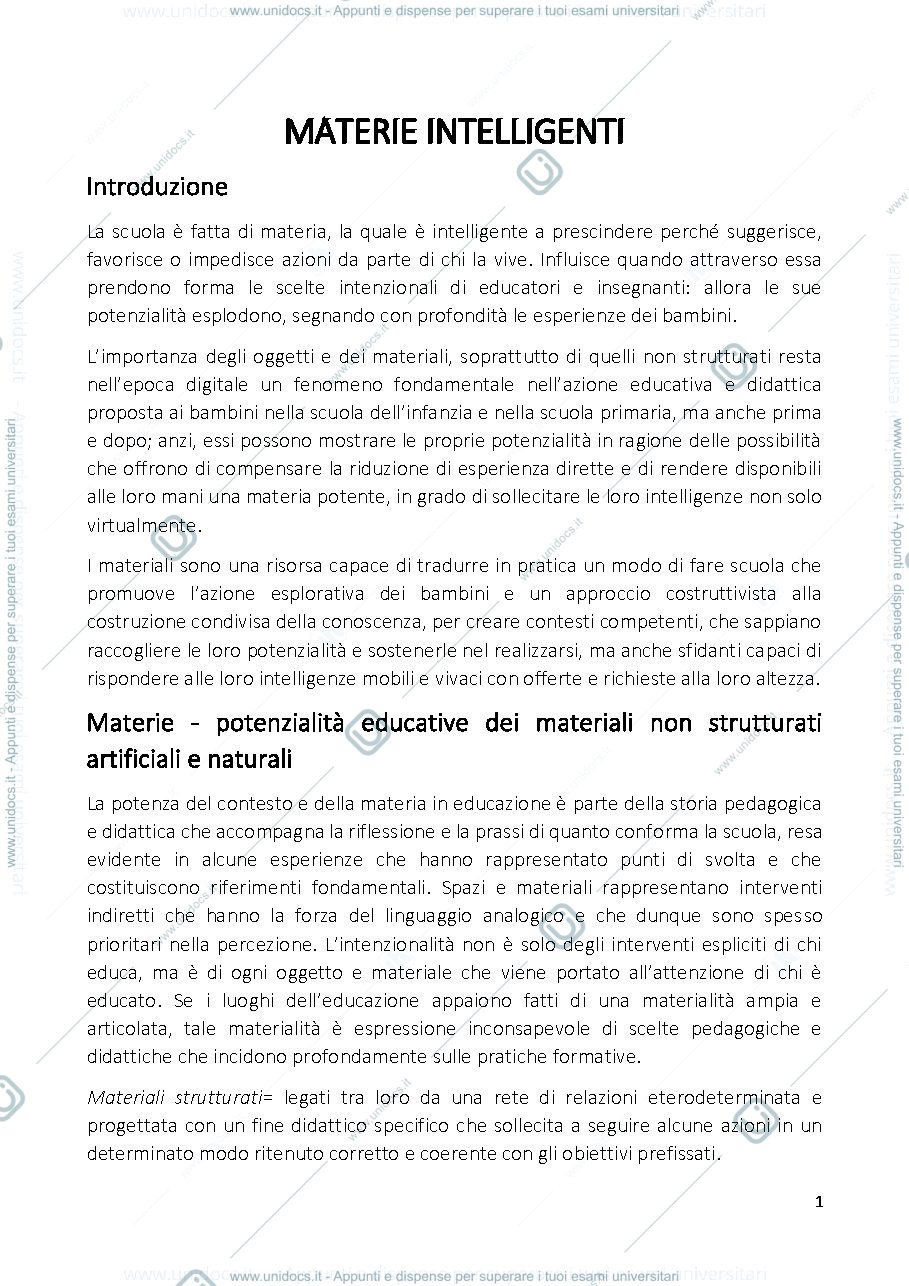 Anteprima pagina 1 — Materie intelligenti