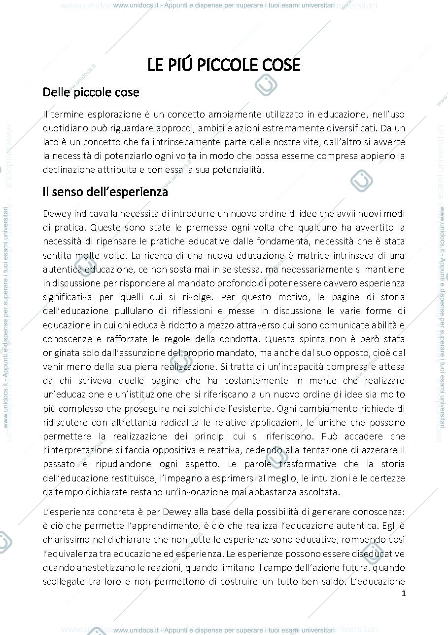 Anteprima pagina 1 — Le più piccole cose