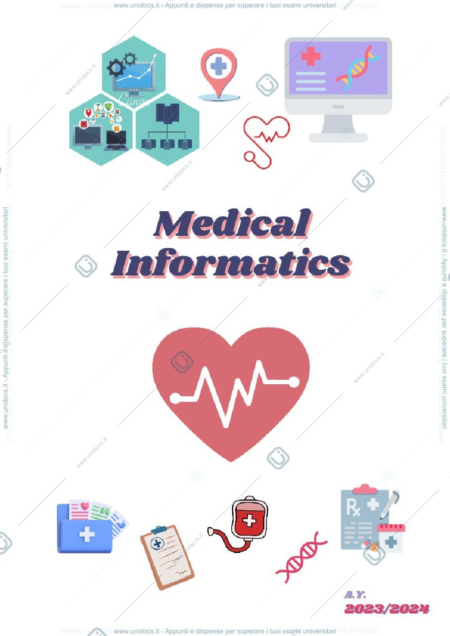 Anteprima pagina 1 — Medical Informatics -notes