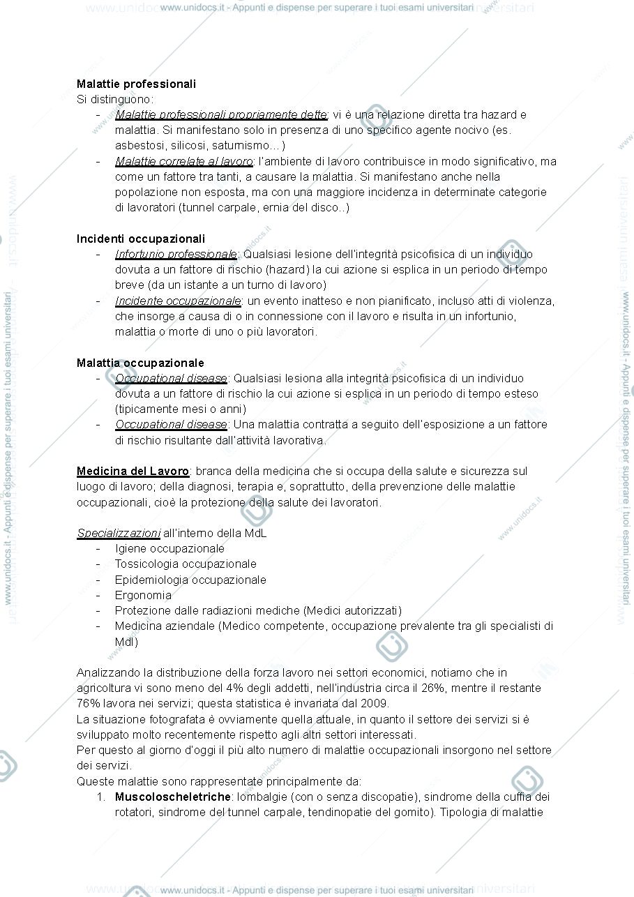 Anteprima pagina 2 — Medicina del lavoro 