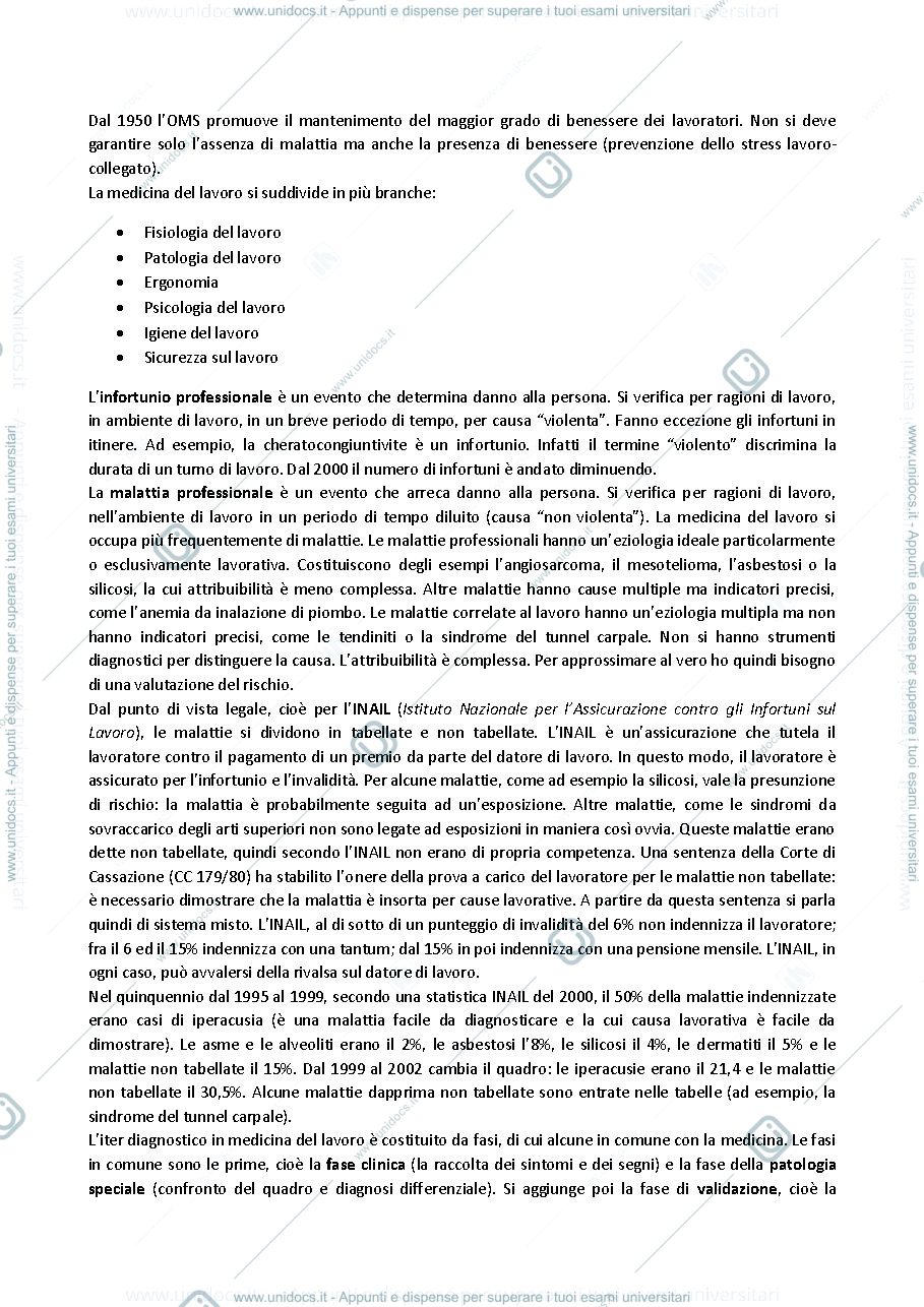 Anteprima pagina 2 — medicina del lavoro