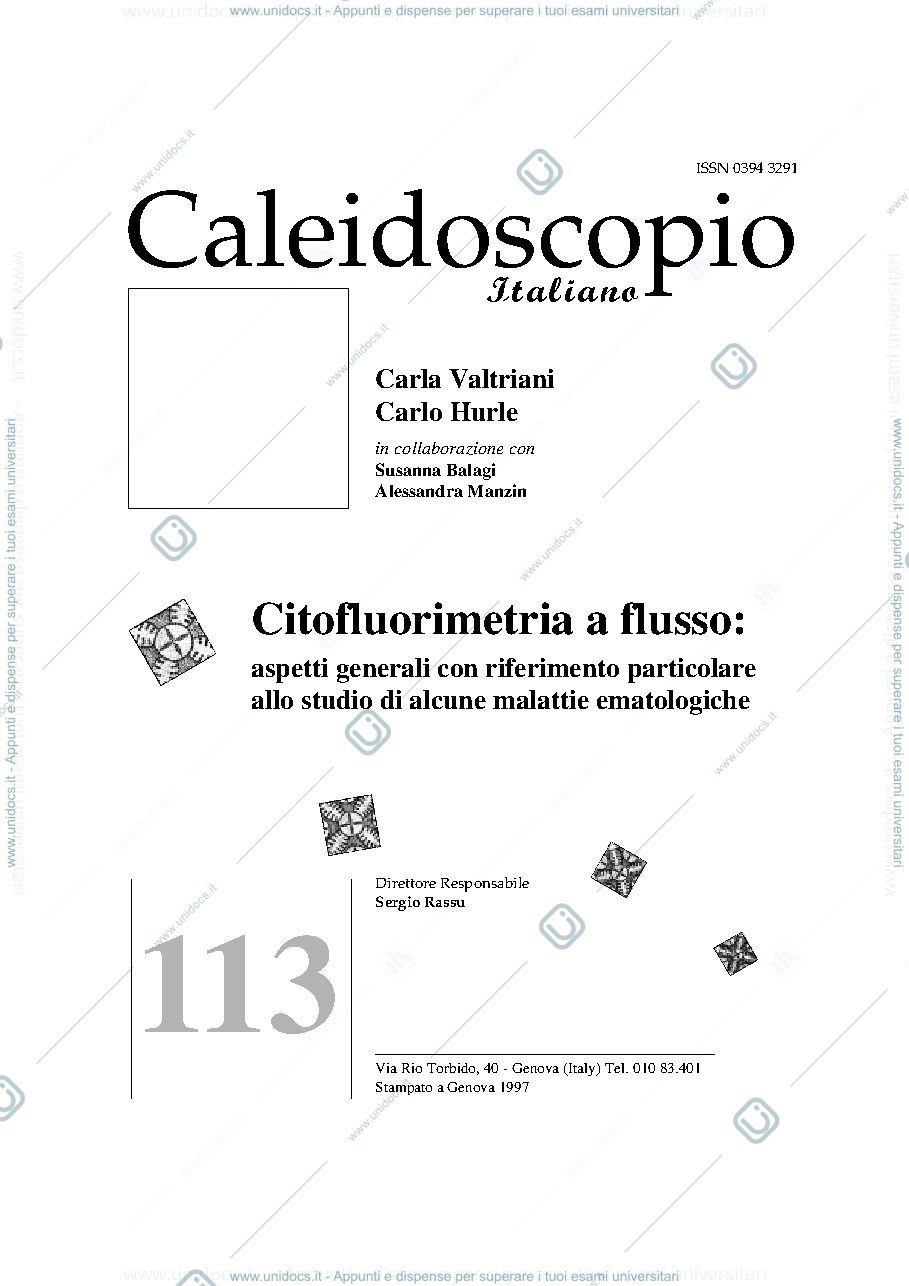 Anteprima pagina 1 — citometria a flusso