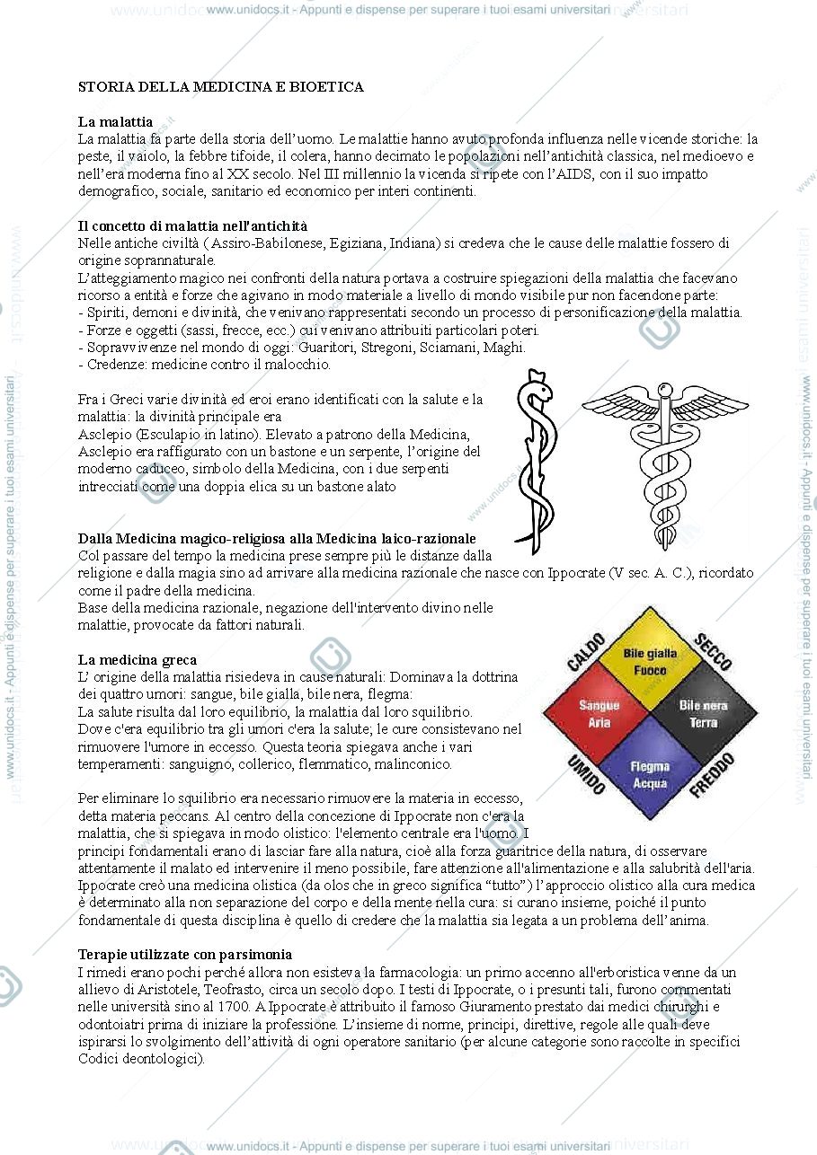 Anteprima pagina 1 — Storia della medicina