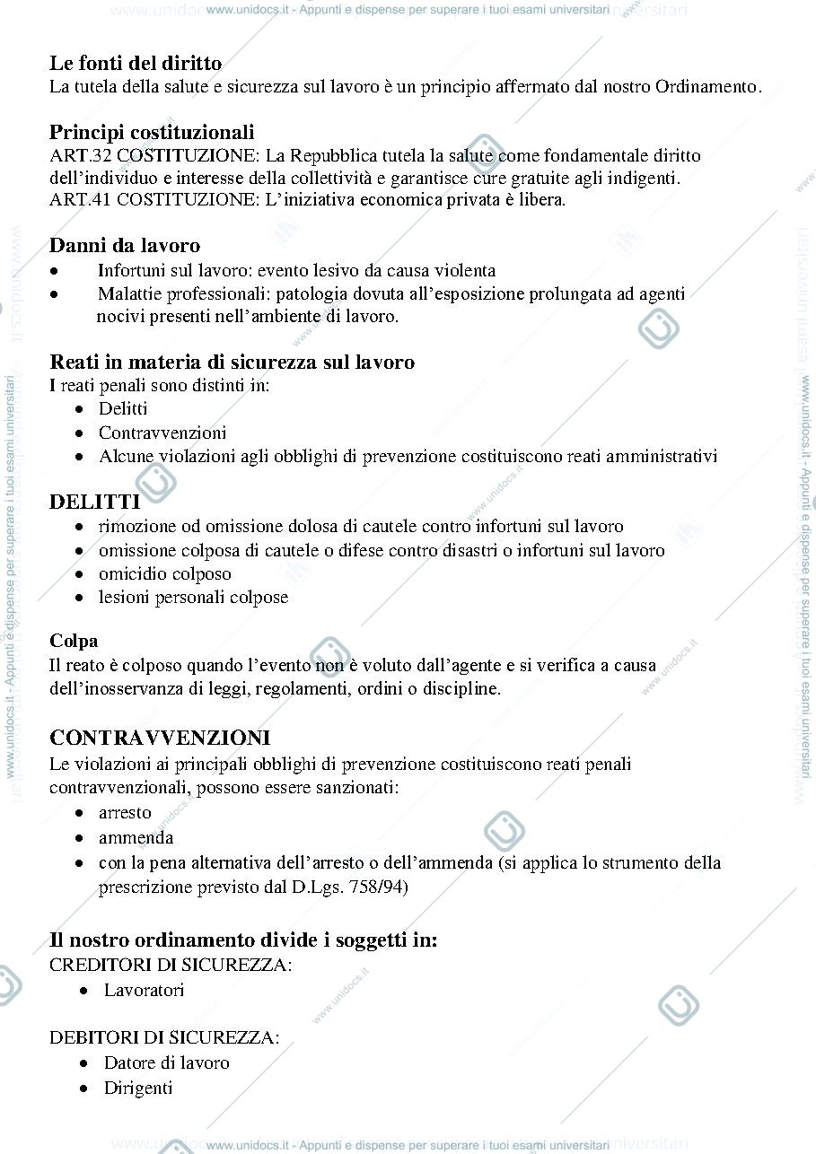 Anteprima pagina 1 — norme di sicurezza