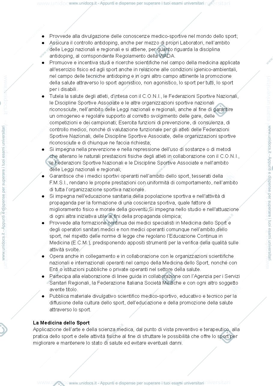 Anteprima pagina 4 — Appunti Medicina dello sport