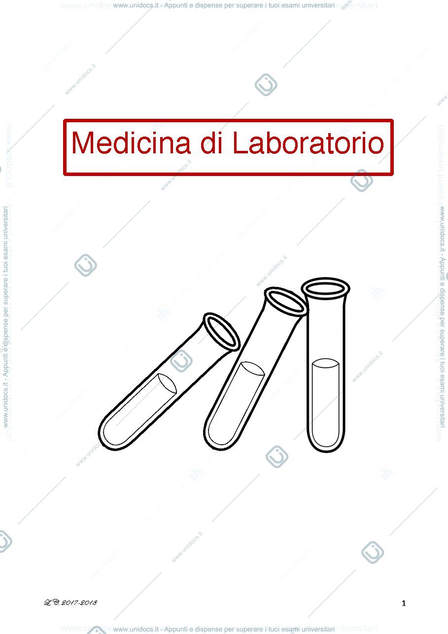 Anteprima pagina 1 — Medicina di laboratorio