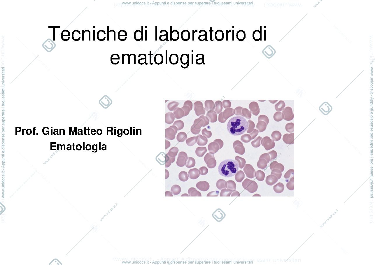 Anteprima pagina 1 — striscio di sangue