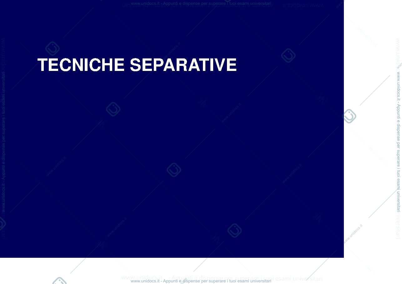 Anteprima pagina 1 —  Tecniche separative