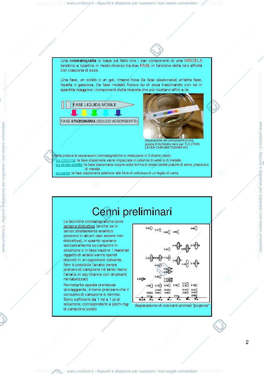 Anteprima pagina 2 — cromatografie