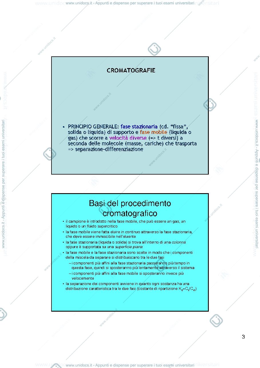 Anteprima pagina 3 — cromatografie