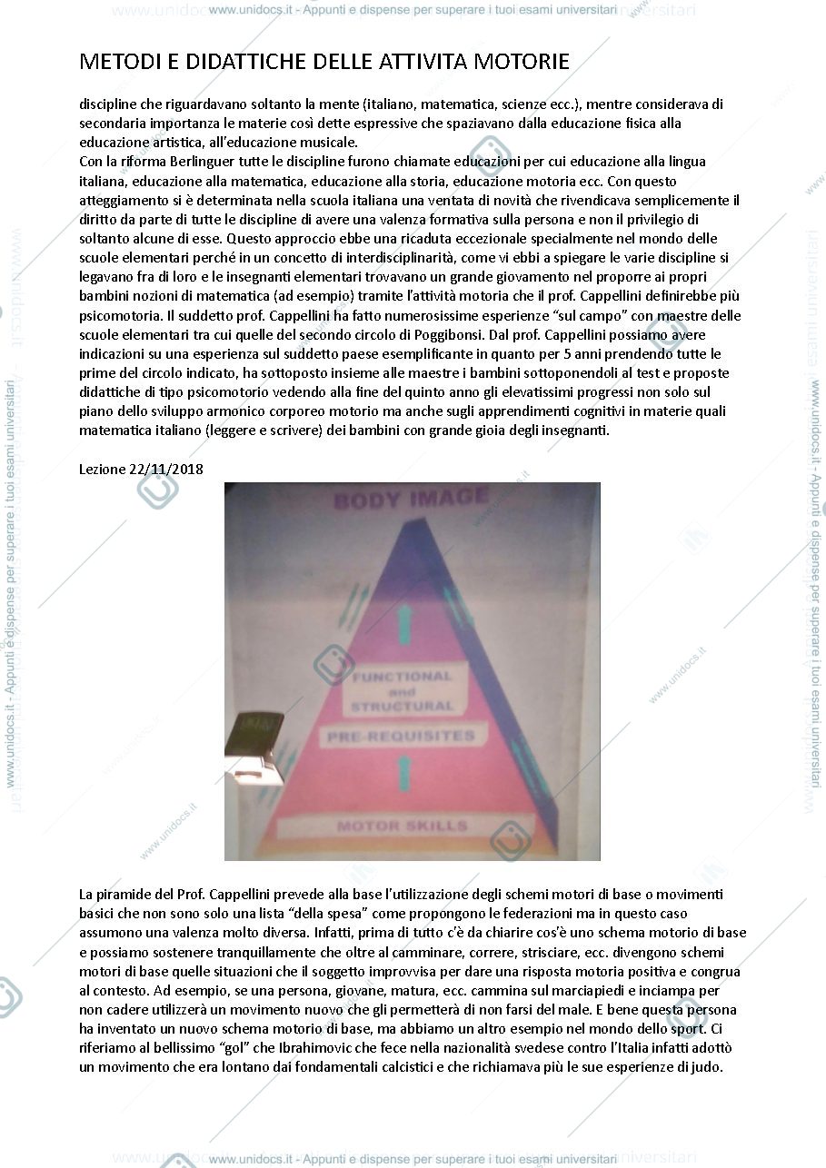 Anteprima pagina 3 — metodi e didattiche delle attivita motorie 1