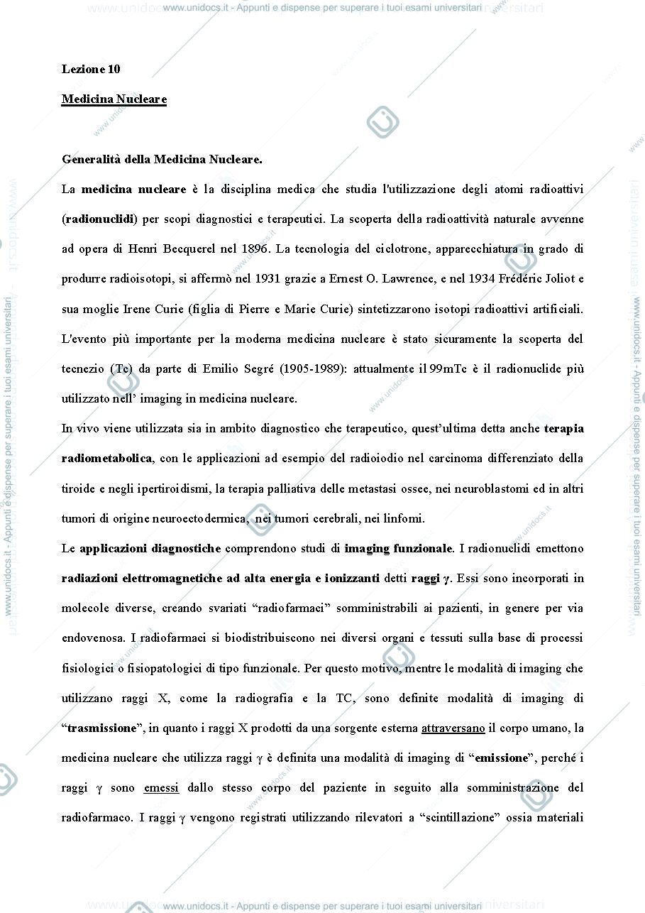 Anteprima pagina 1 — Medicina Nucleare 