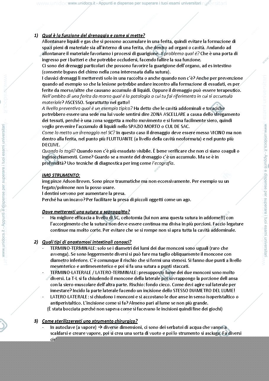 Anteprima pagina 1 — medicina operatoria domande pisoni