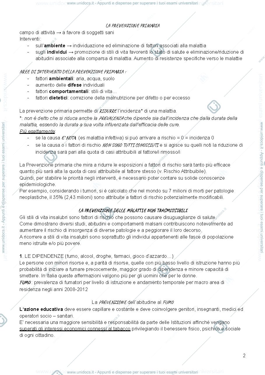 Anteprima pagina 2 — Medicina sociale PowerPoint  da 10 a 20