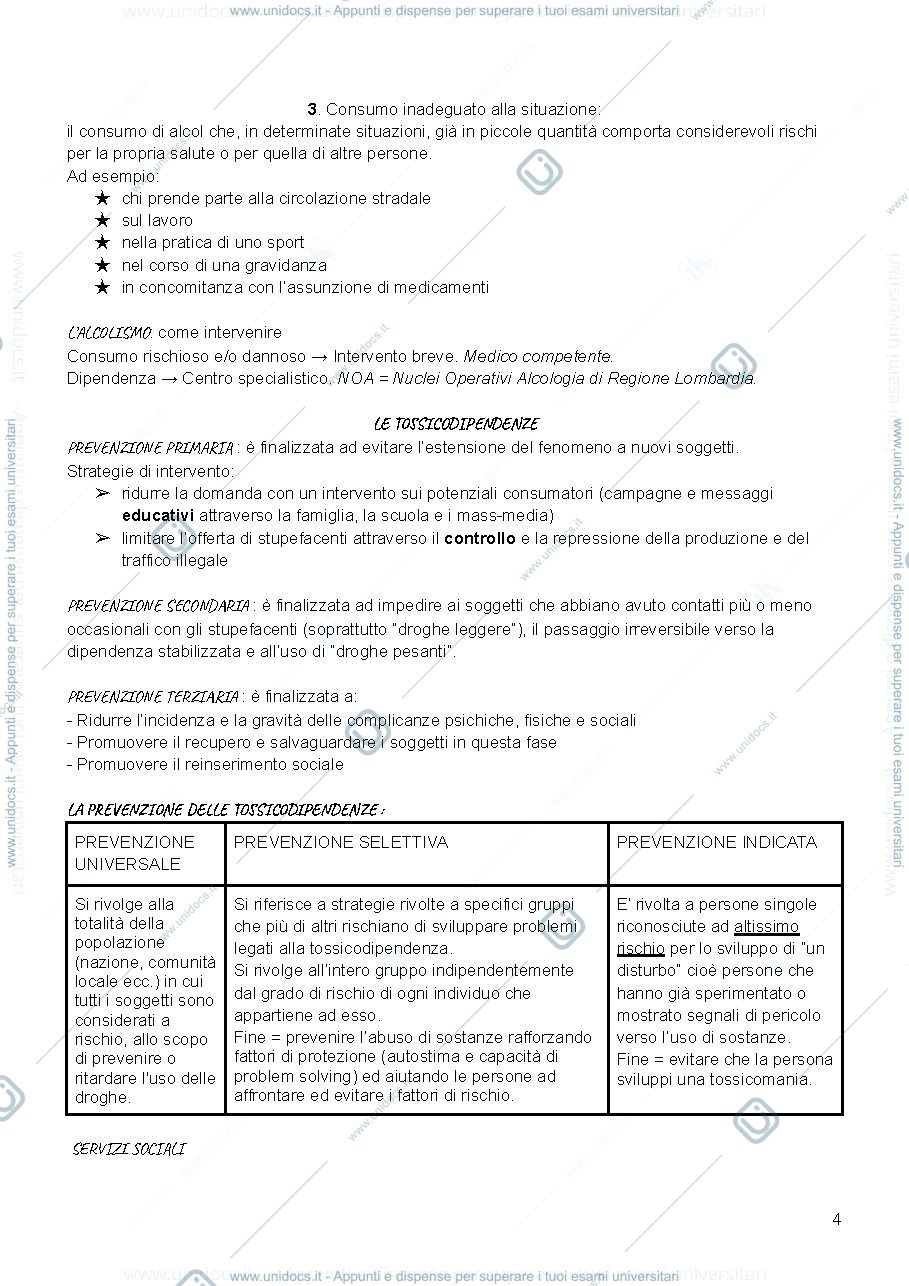 Anteprima pagina 4 — Medicina sociale PowerPoint  da 10 a 20