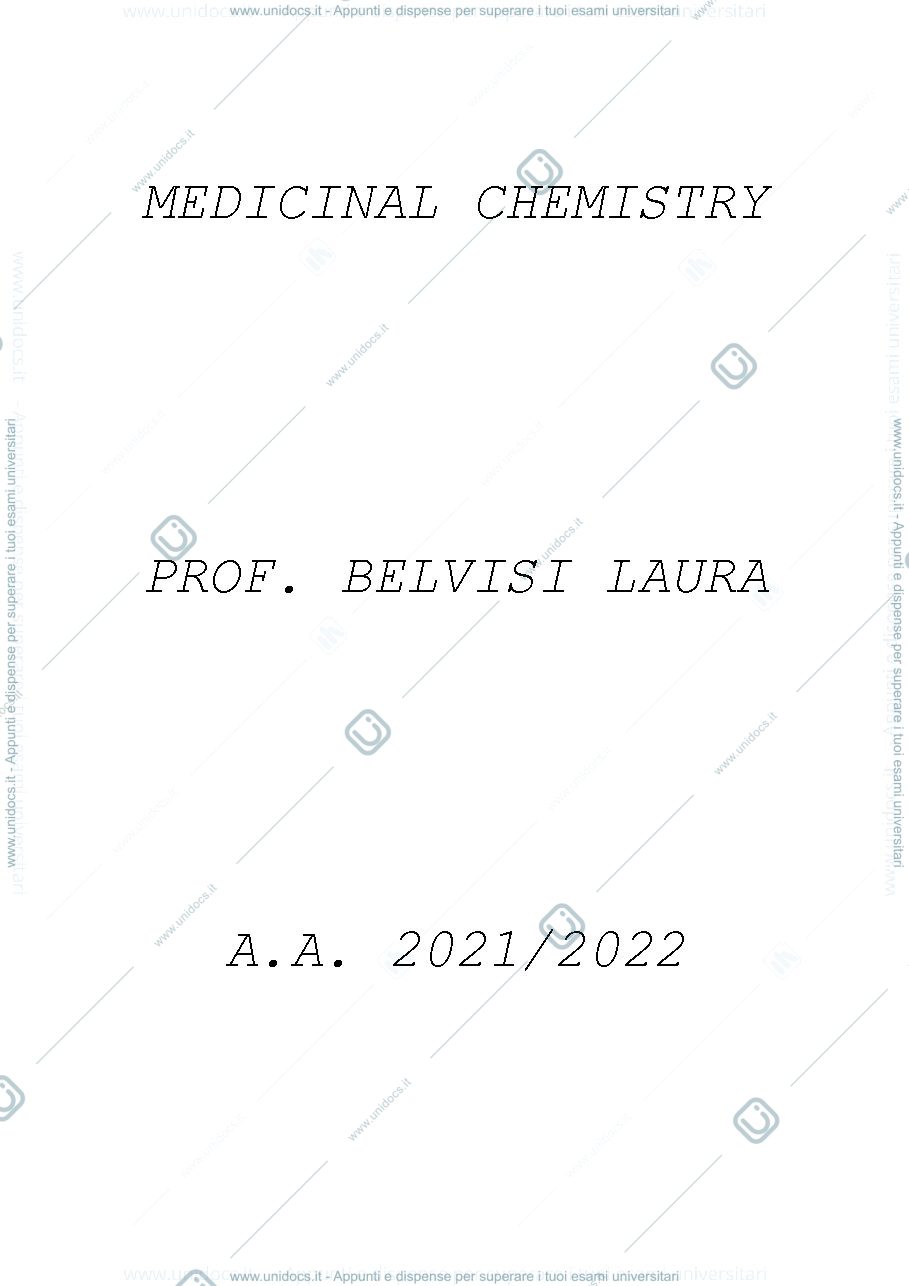 Anteprima pagina 1 — Appunti Medicinal