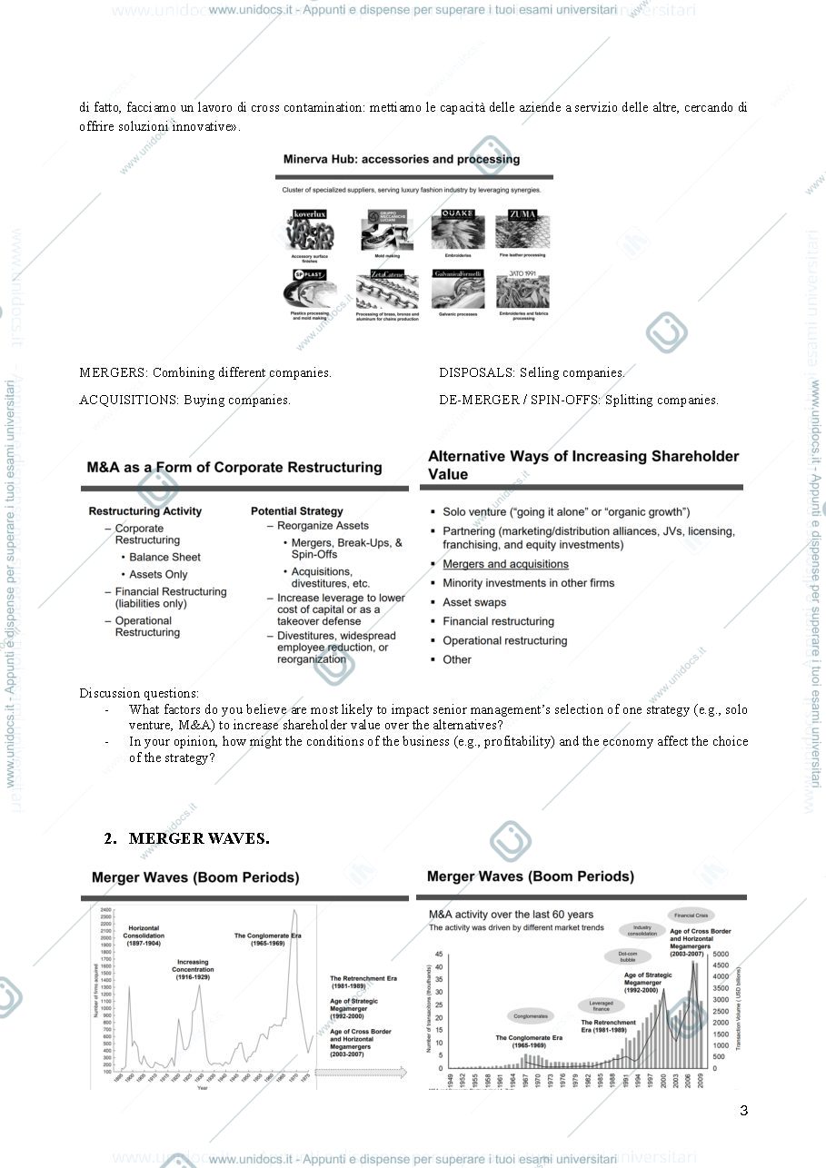 Anteprima pagina 3 — MERGERS, ACQUISITIONS AND CORPORATE STRUCTURING 