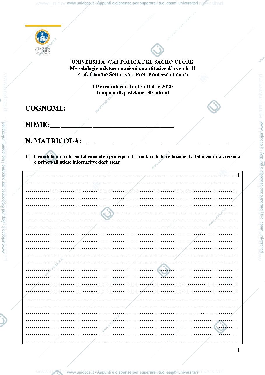 Anteprima pagina 1 — primo parziale prova intermedia (sottoriva)