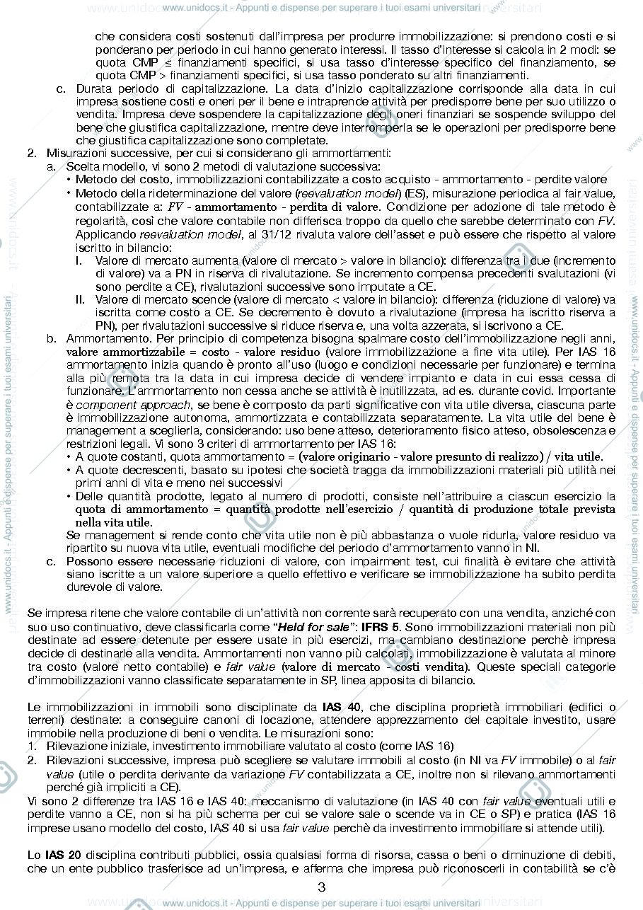 Anteprima pagina 3 — Appunti lezione Met. e Det. Quant. d'Azienda (intro agli IFRS)