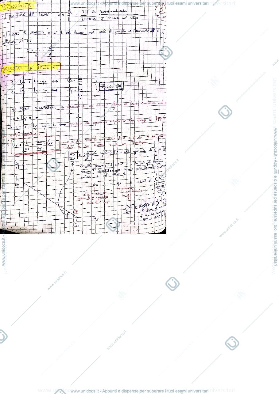 Anteprima pagina 2 — Modello Ricardiano(parte 1) - ECONOMIA INTERNAZIONALE DANIELA MAGGIONI 