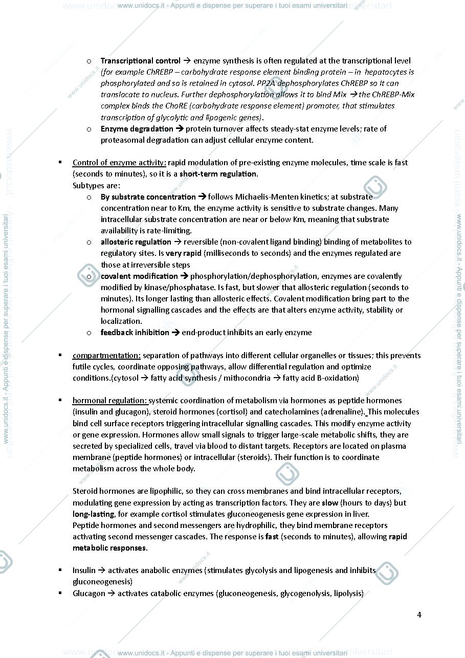 Anteprima pagina 4 — METABOLIC BIOCHEMISTRY 