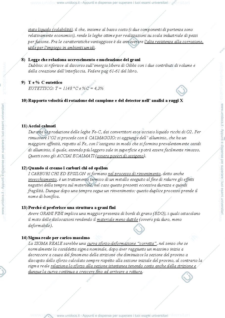 Anteprima pagina 2 — Domande Esame
