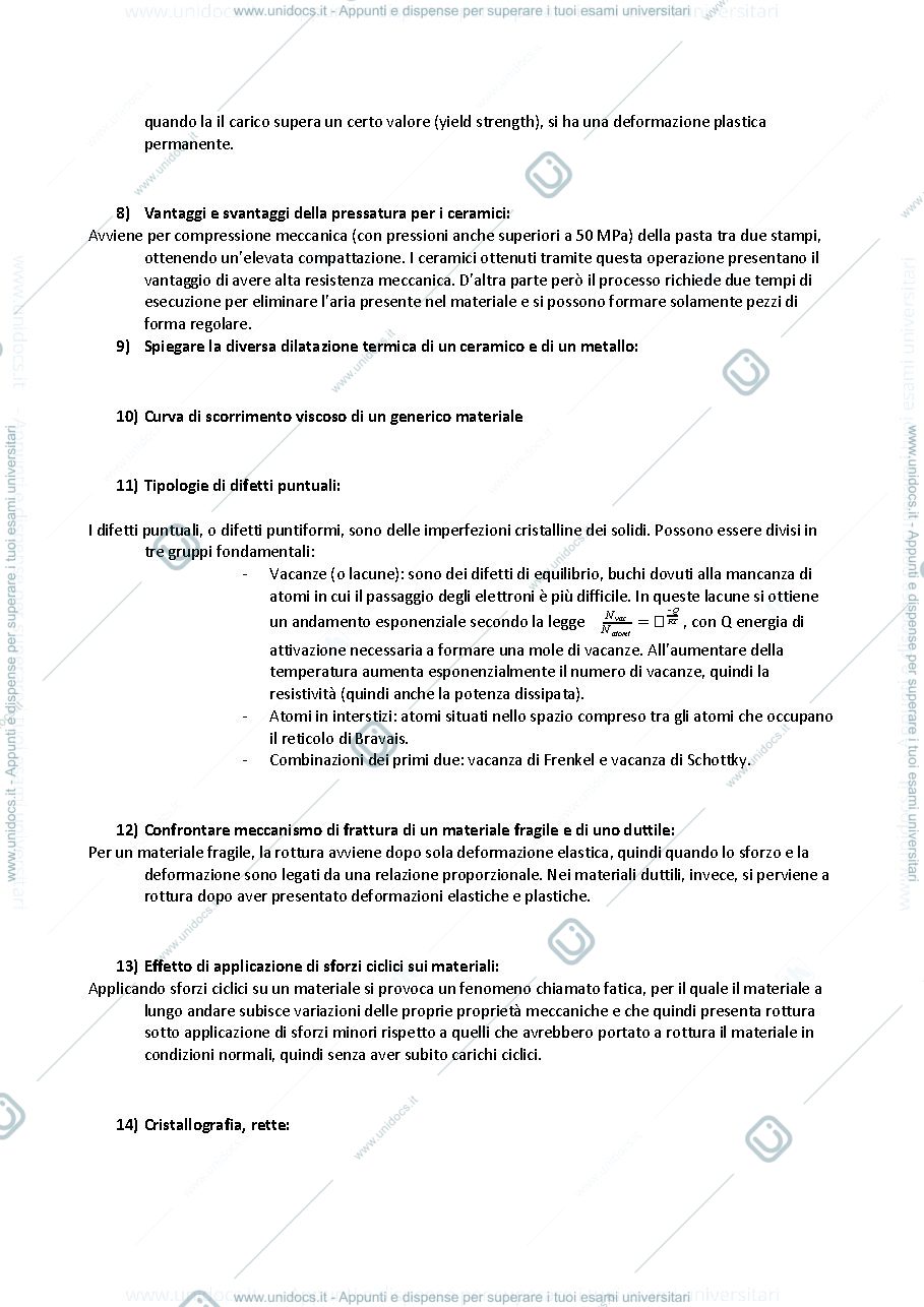 Anteprima pagina 2 — Domande esame