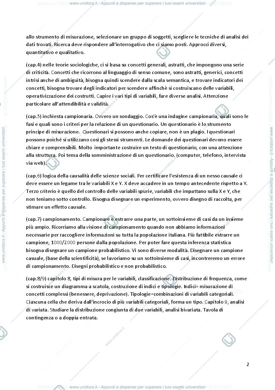 Anteprima pagina 2 — Metodi della Ricerca Sociale e Organizzativa