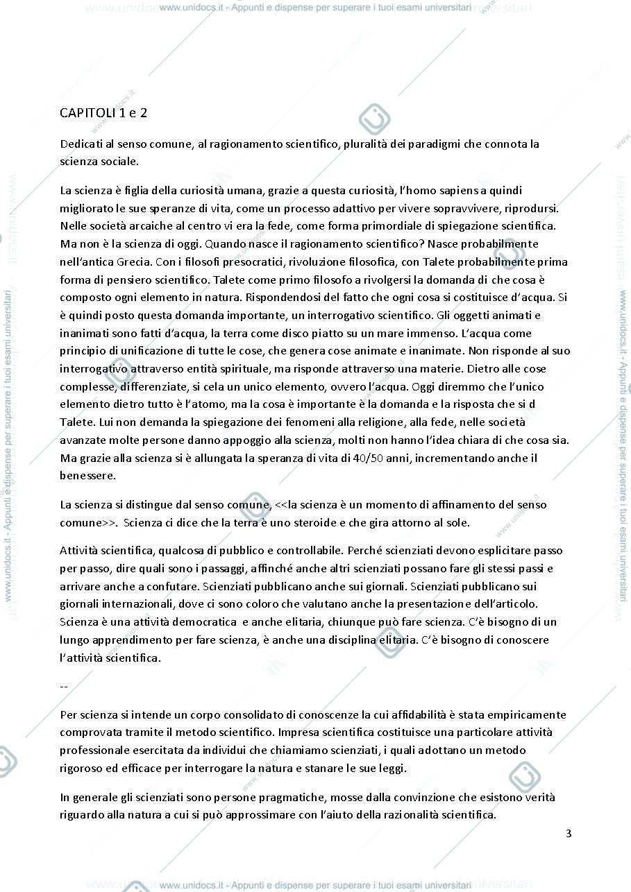 Anteprima pagina 3 — Metodi della Ricerca Sociale e Organizzativa