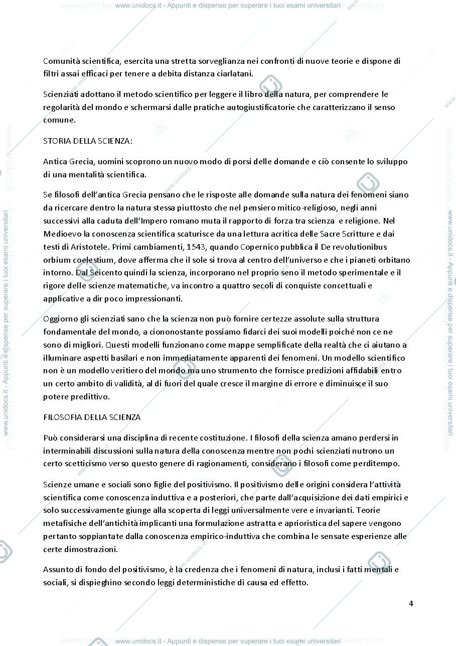 Anteprima pagina 4 — Metodi della Ricerca Sociale e Organizzativa