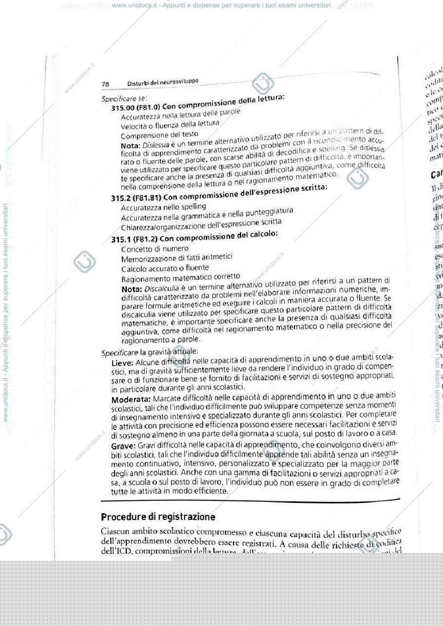 Anteprima pagina 3 — Disturbo Specifico dell'Apprendimento