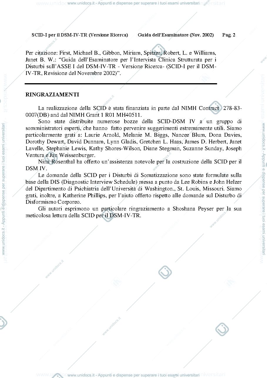 Anteprima pagina 2 — Guida SCID I P DSM IV-TR