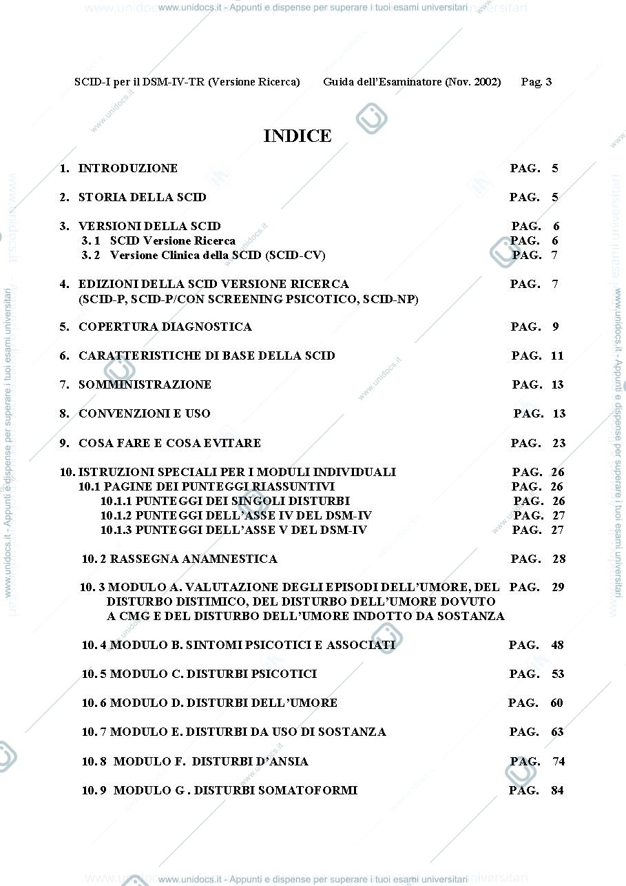 Anteprima pagina 3 — Guida SCID I P DSM IV-TR