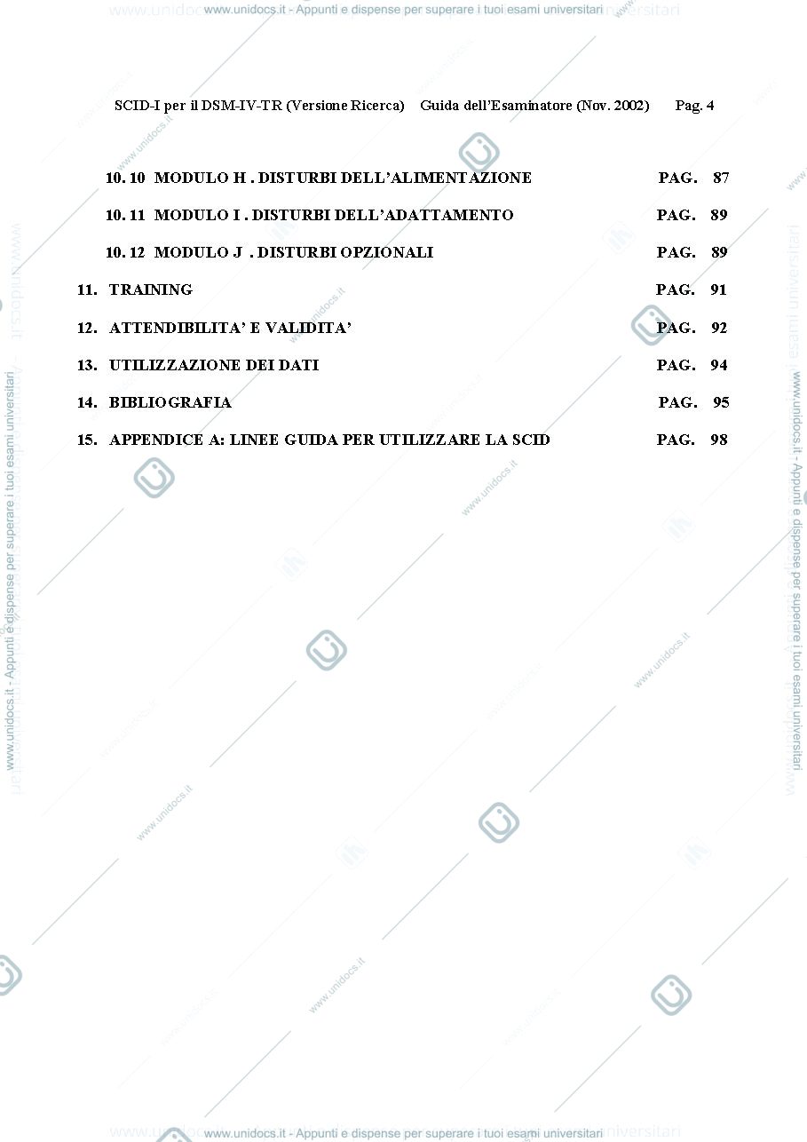 Anteprima pagina 4 — Guida SCID I P DSM IV-TR
