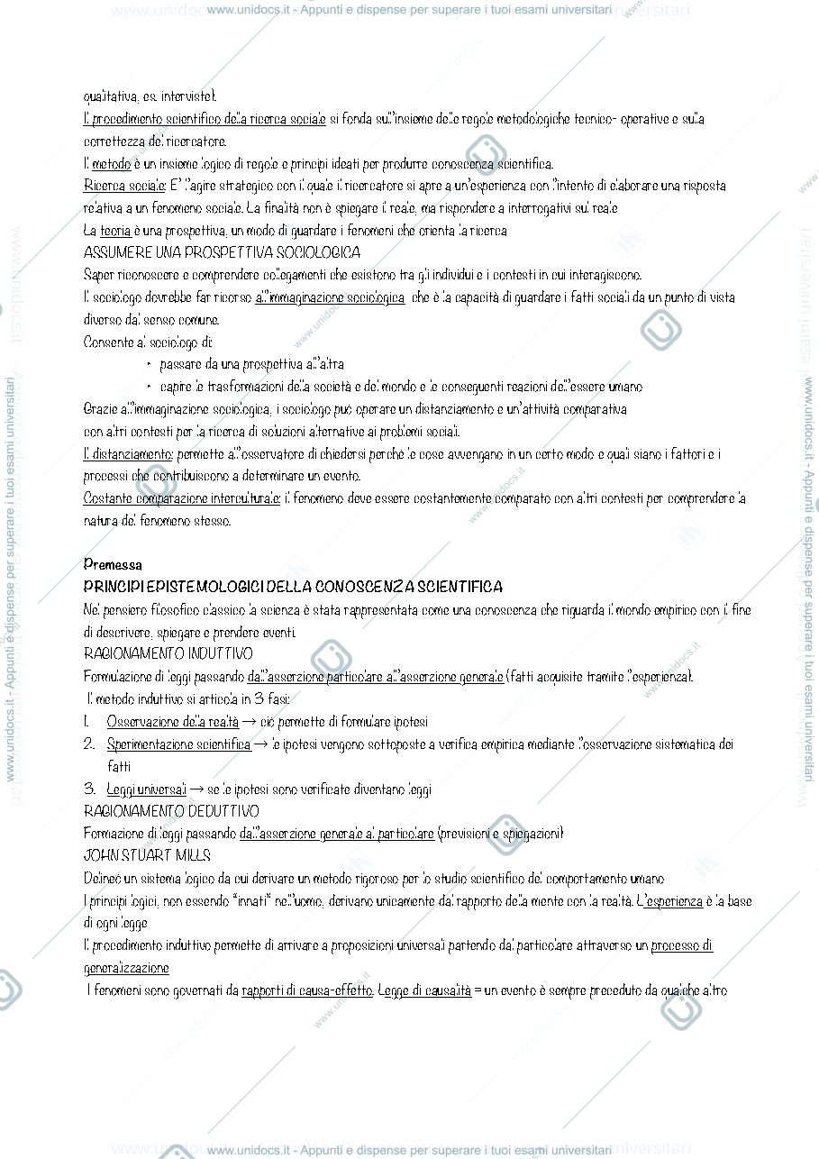 Anteprima pagina 2 — Riassunti metodi di ricerca quantitativa 