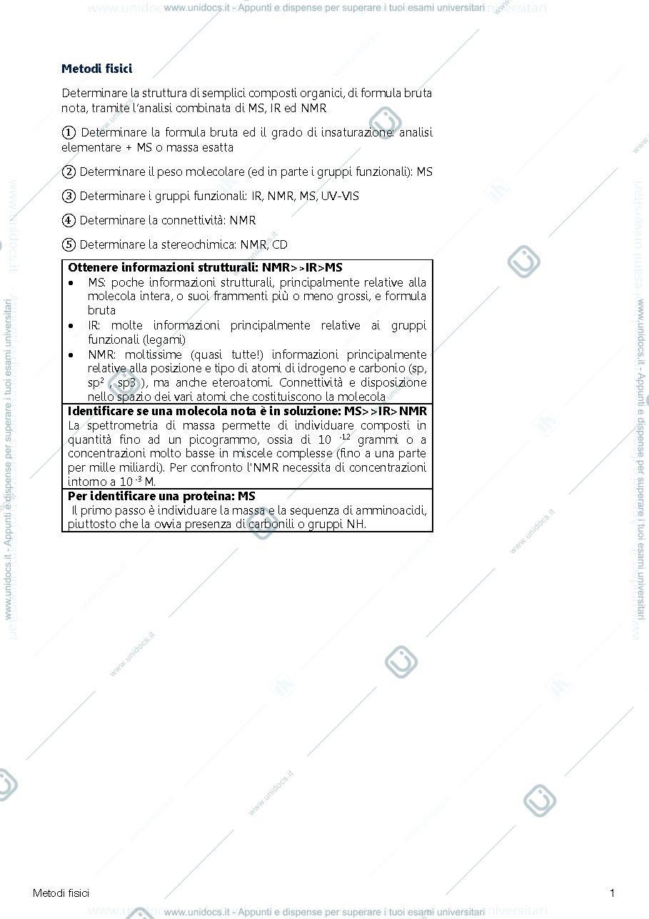 Anteprima pagina 1 — Metodi fisici biotecnologie industriali padova