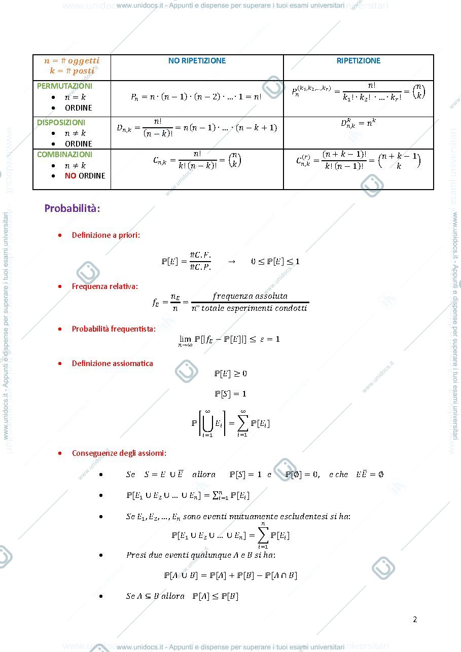 Anteprima pagina 2 — Formulario Statistica