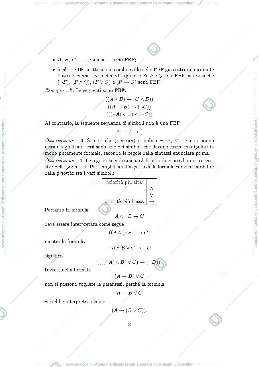 Anteprima pagina 3 — Riassunto METODI MATEMATICI PER L'INFORMATICA 