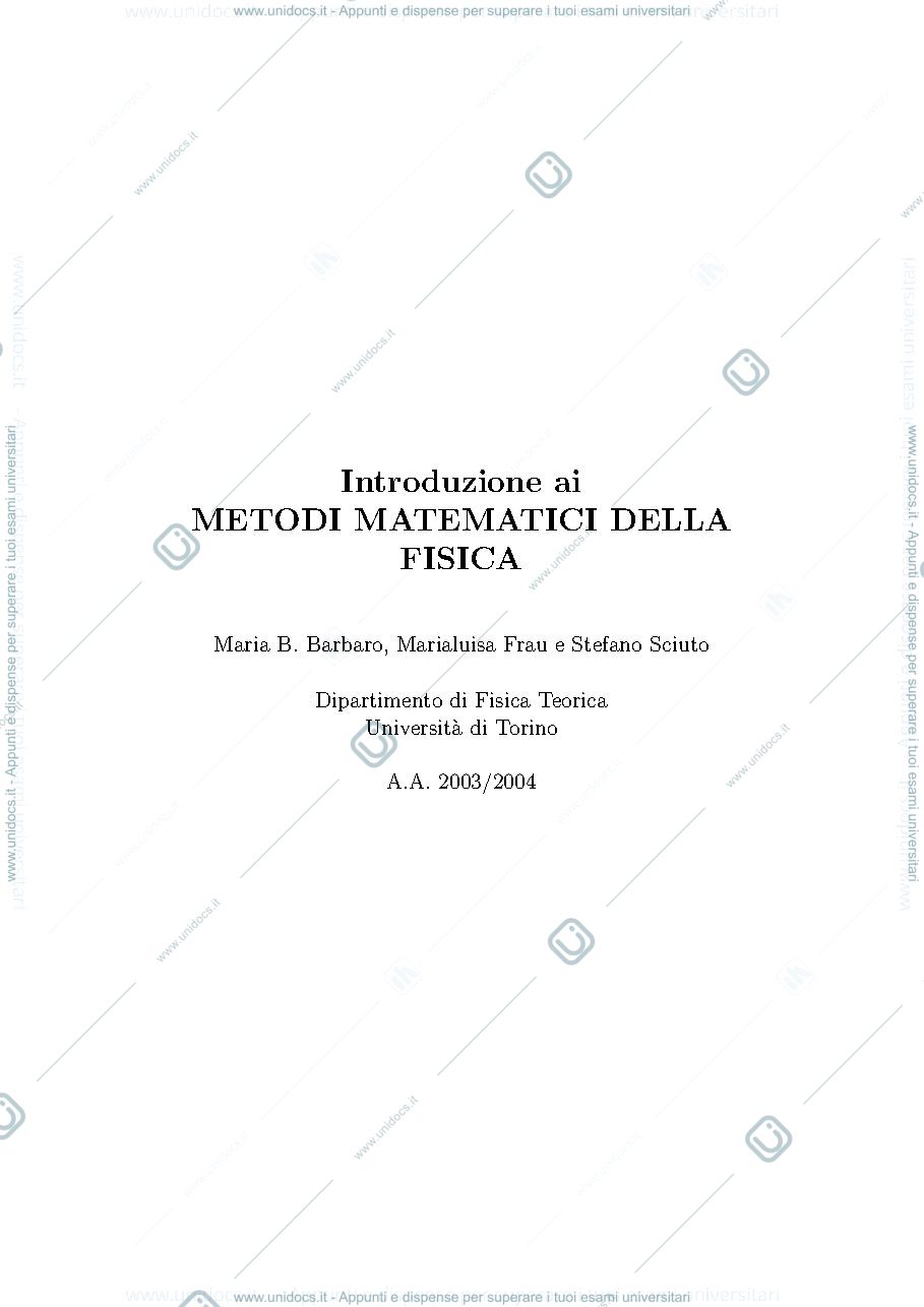 Anteprima pagina 1 — Dispense complete altro prof (+ vecchie)