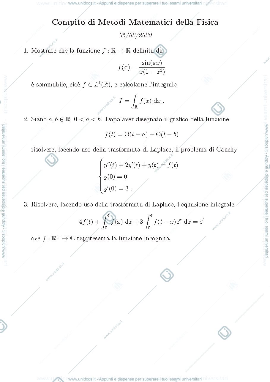 Anteprima pagina 1 — Compito con soluzioni