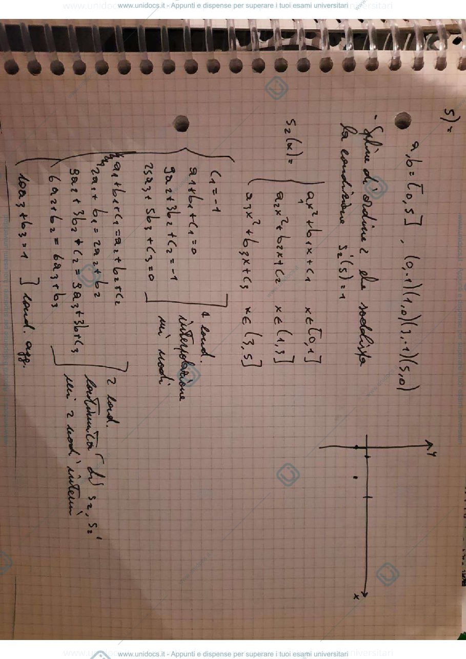 Anteprima pagina 1 — Esercizi Approssimazione Metodi Numerici