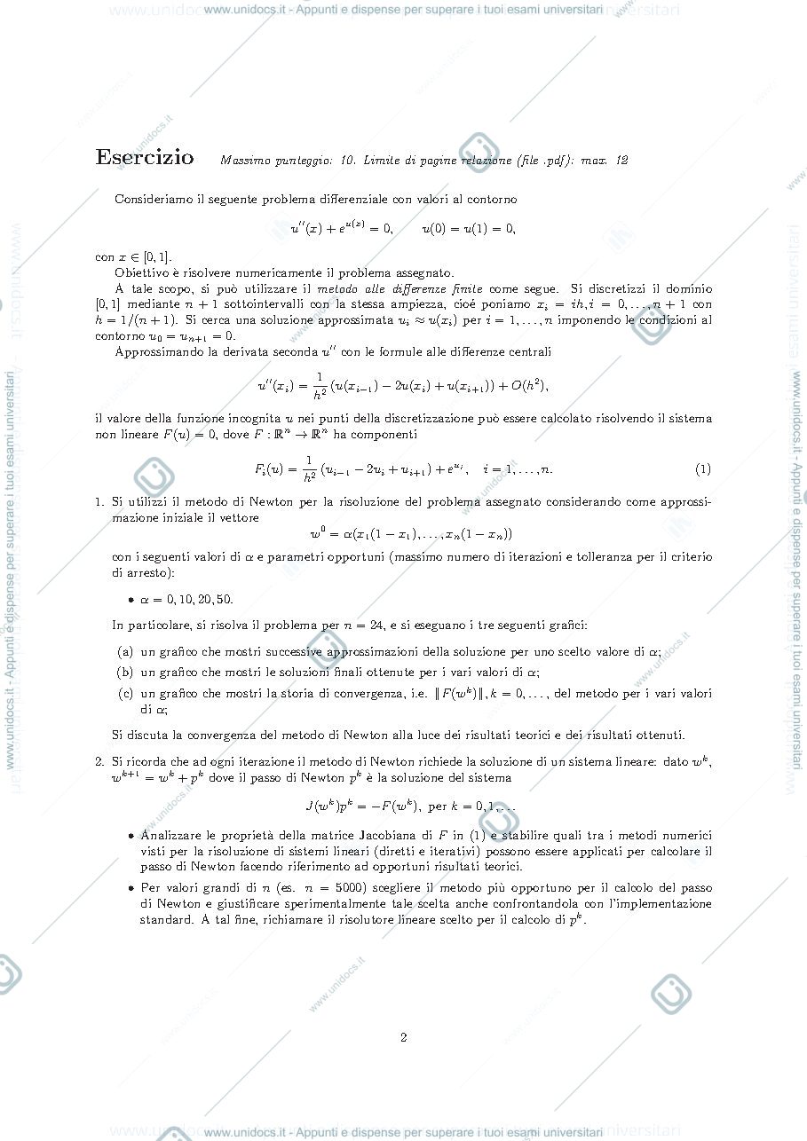 Anteprima pagina 1 — Tema d'esame svolto parte II - Anno 2019/2020
