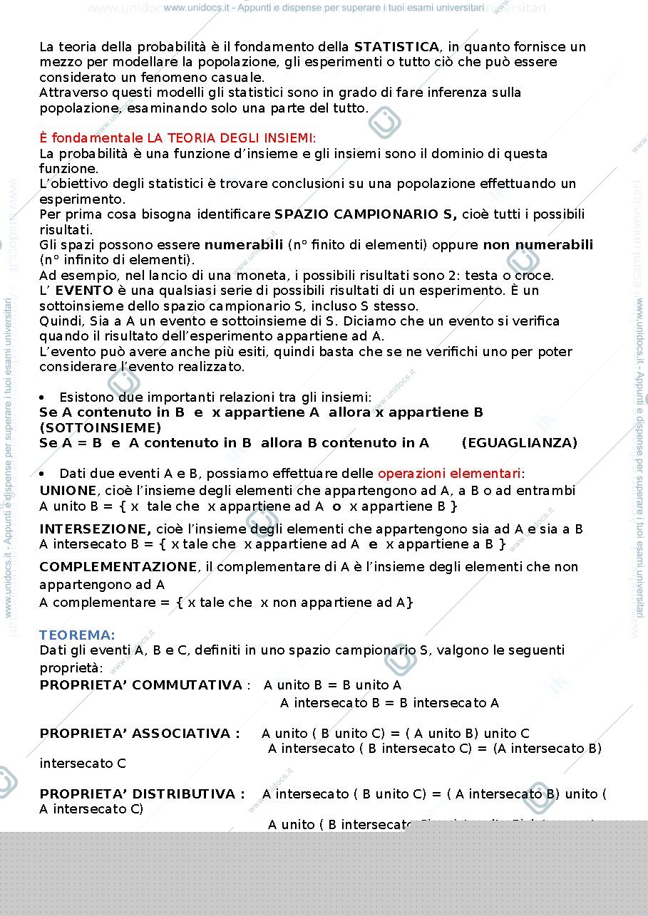 Anteprima pagina 1 — metodi statistici