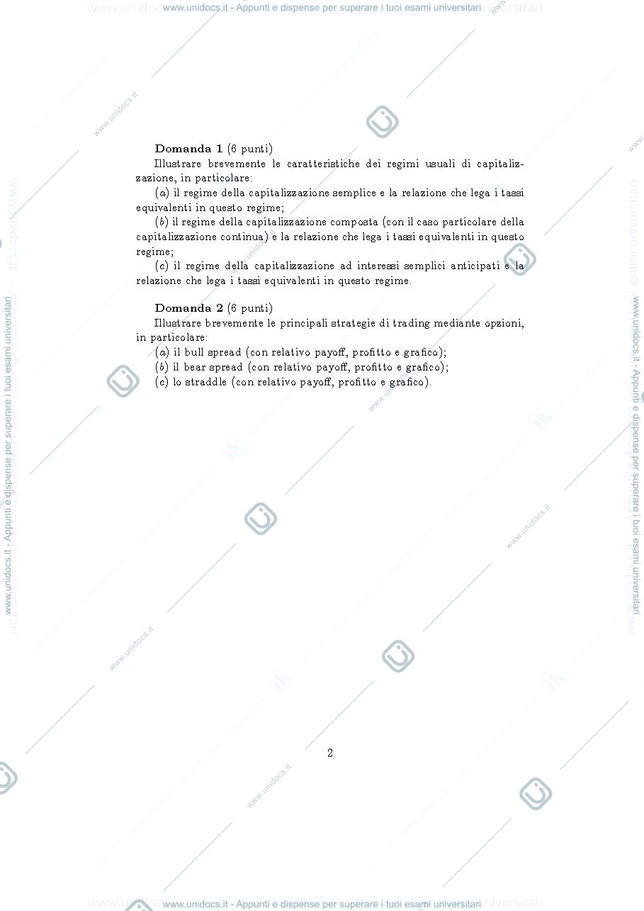 Anteprima pagina 2 — Esame Metodi del 10-02-2022