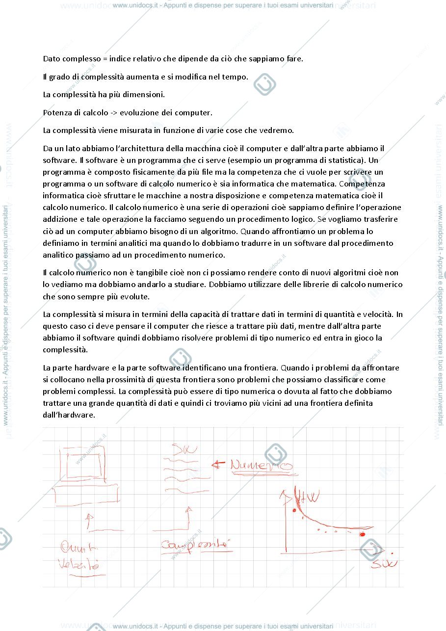 Anteprima pagina 1 — Metodi Statistici per dati complessi
