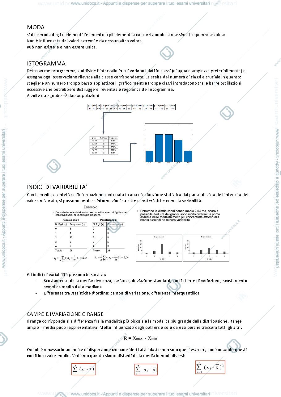 Anteprima pagina 4 — Appunti Metodi Statistici per la Bioingegneria