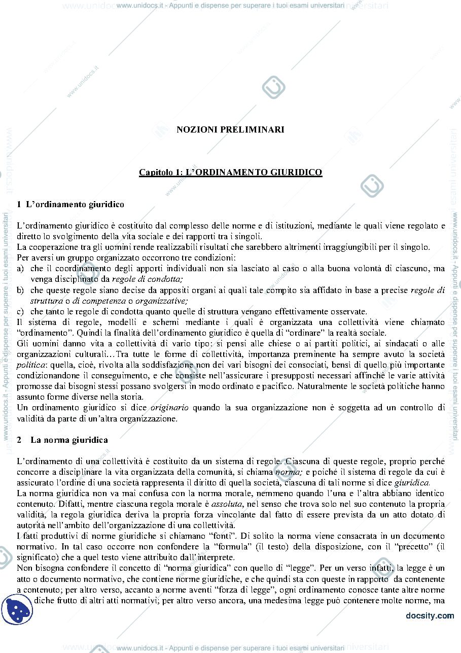 Anteprima pagina 2 — Compendio di diritto privato